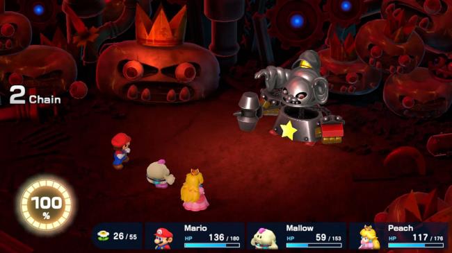 Super Mario RPG A Battle Versus Tank-Head Smithy