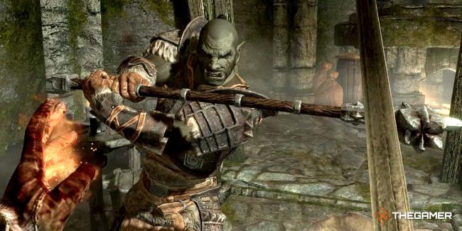 Skyrim Orc In Character Creation Screen